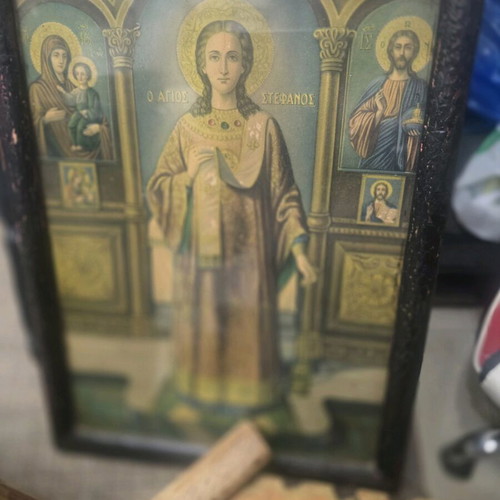 Wooden icons used