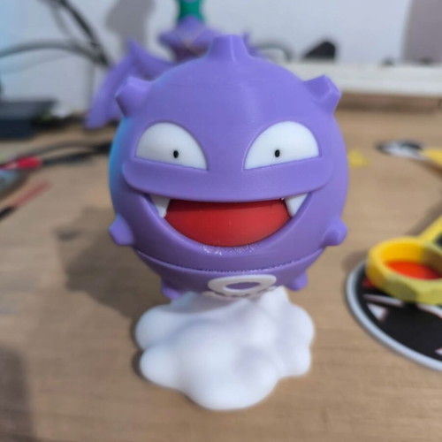 Koffing Inspired 3D Printed Mosquito Coil Holder with Smoke Effect
