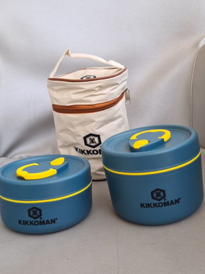 Kikkoman airtight food set with insulated case new
