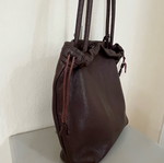 Furla shoulder bag leather brown and silver like new