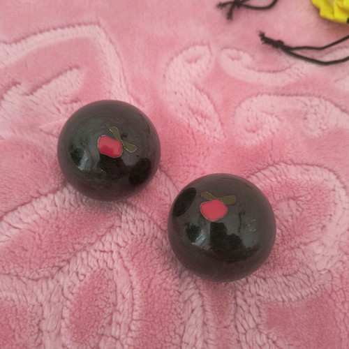 Vintage Baoding balls used for hand massage or therapy