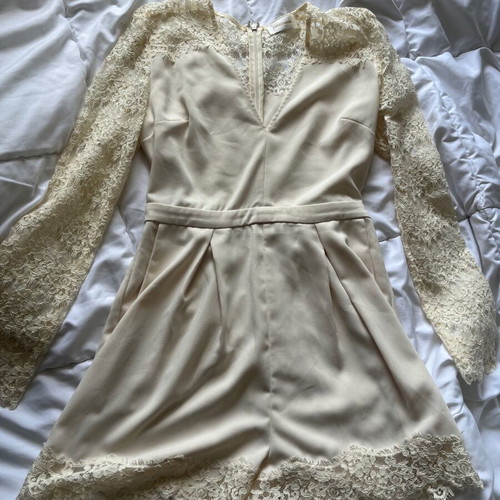 Zimmerman lace romper like new, beige, size XS