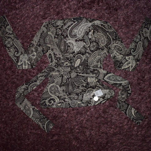 Etro Paisley Print blouse with V-neck like new, size 40