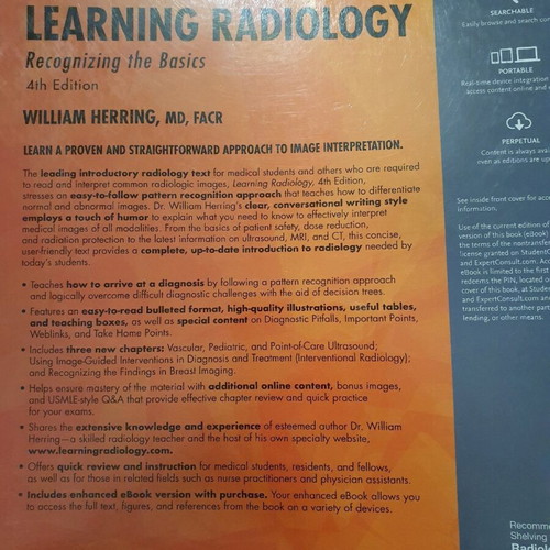 Learning Radiology book new, English
