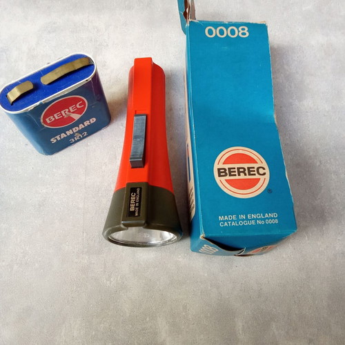 Berec collectible vintage flashlight 1970s 1980s like new