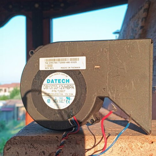 Fan used for cooling 12V, 13.5x9x3 cm