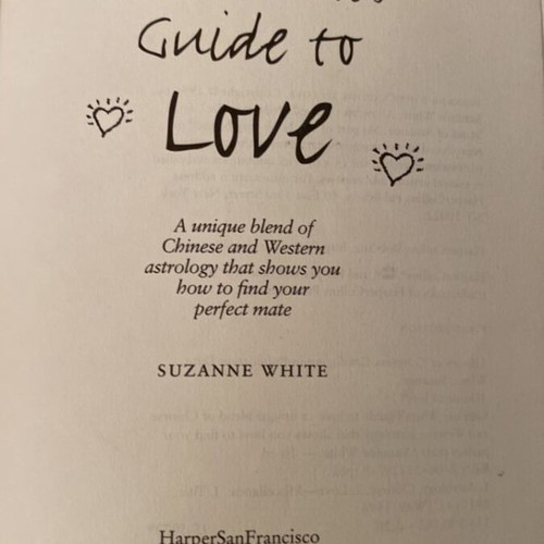 Guide to Love astrology book by Suzanne White used with free Cosmopolitan book