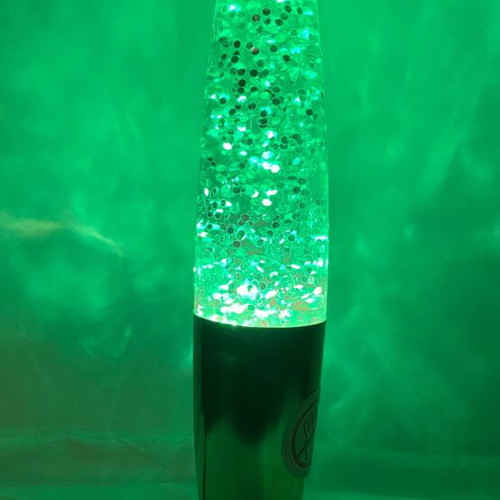 Lava lamp green glitter new with box