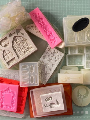 Silicone molds for crafts, 21 pieces like new