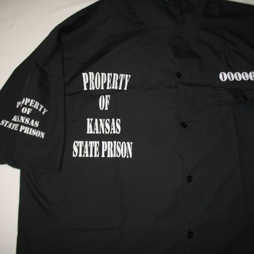 New inmate shirt from the Kansas state prison of the United States. 3XL