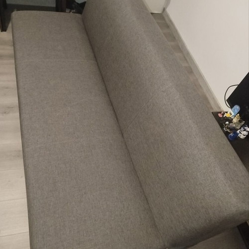 Three-seater sofa bed, dark grey from Praktiker