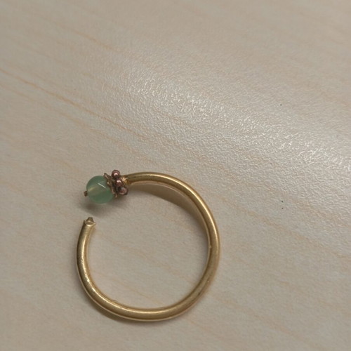 Adjustable ring gold steel new