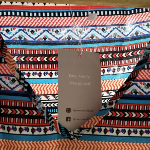 Boho dress new, S/M, multicolored