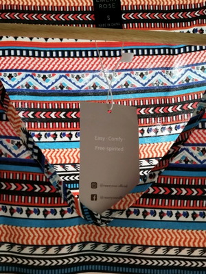 Boho dress new, S/M, multicolored