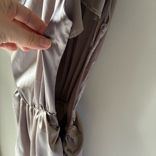 Please dress beige new, size M 38 10 with gathers
