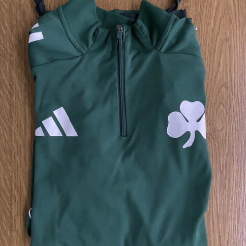 Adidas Panathinaikos long-sleeve 1/4 zip training top like new, large