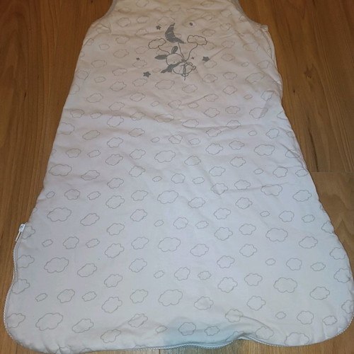 Prenatal winter sleeping bag 2.5 tog used, jersey with clouds
