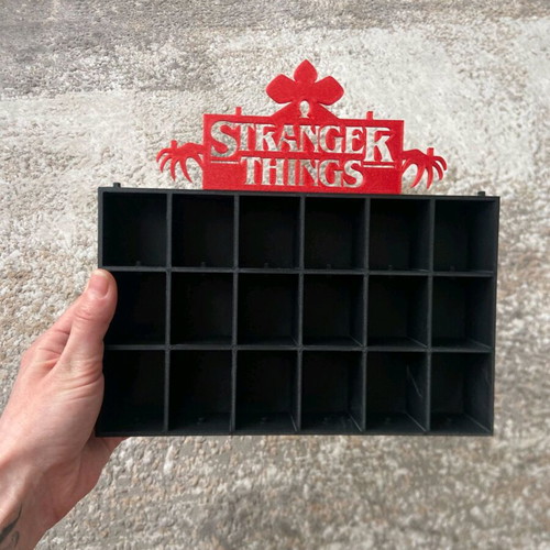 Stranger Things Kinder Funko Pop Display Stand like new, 24 slots