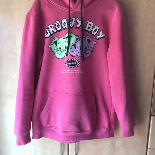 Bershka pink hoodie like new, size M