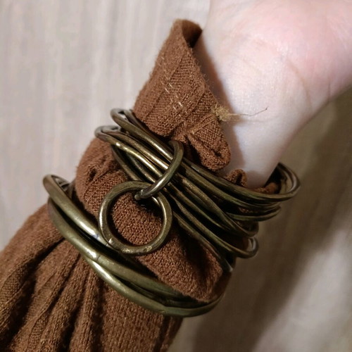 GOTI rock-vintage brass bracelet set used