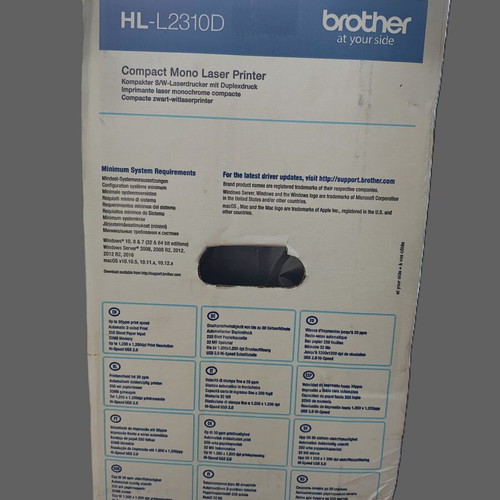 Brother HL-L2310D Compact Mono Laser Printer new