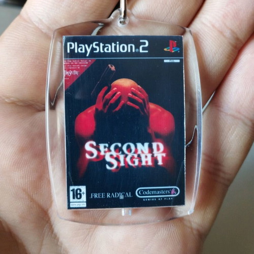 Second Sight PS2 keychain, acrylic