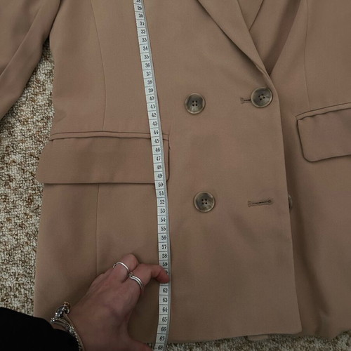 Pull & Bear beige blazer jacket used