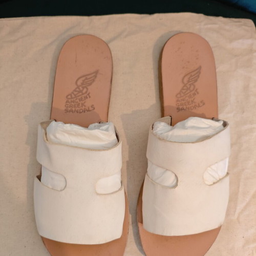 Ancient Greek Sandals white, like new, size 41