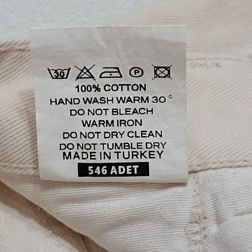 Women's cotton shorts, ecru, sizes S and M