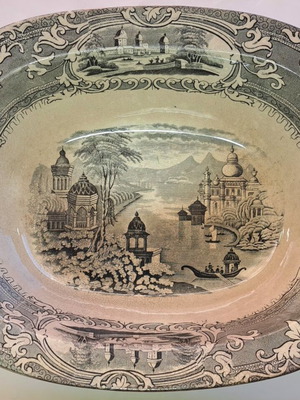 Vintage English Ceramic Platter by William Lowe, like new