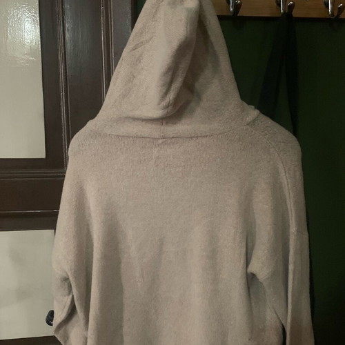 Teranova women's elastic hoodie sweatshirt like new, gray beige