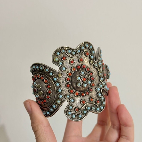 Vintage bracelet used with a few missing stones