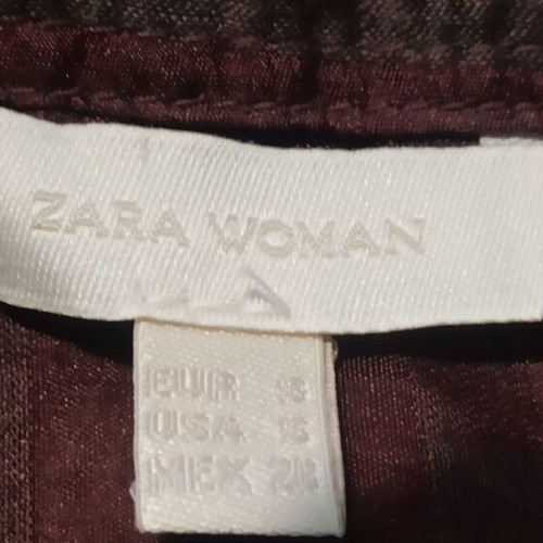 Zara women's brown striped shirt like new, size S