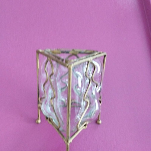 Christmas candle holder for tealight triangular