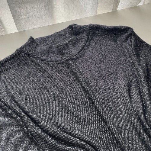 Glamorous party top for women like new, silver