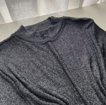 Glamorous party top for women like new, silver