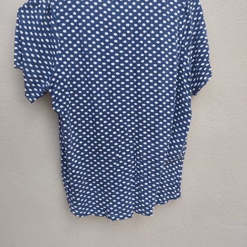 H&M Polka Dot T-shirt XS used, blue