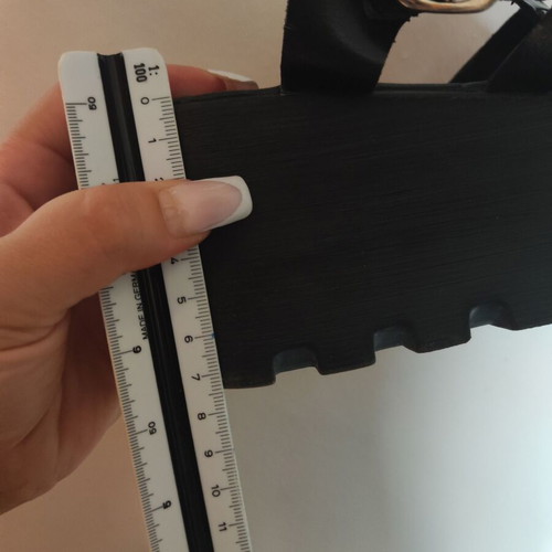 Flatform gladiator sandals black like new, size 37