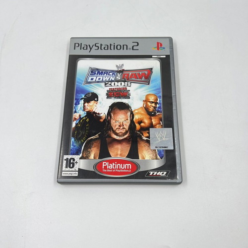 WWE SmackDown vs Raw 2008 Platinum Edition PlayStation 2 used