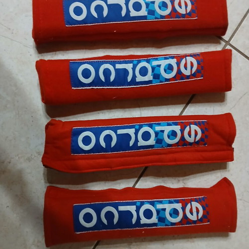 Sparco Red Seat Belt Cushions Used 4 Pieces