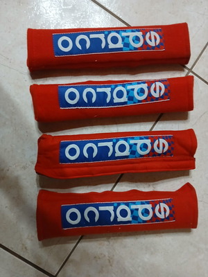 Sparco Red Seat Belt Cushions Used 4 Pieces
