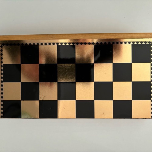 Vintage American magnetic game 1987 used (chess-backgammon-checkers)