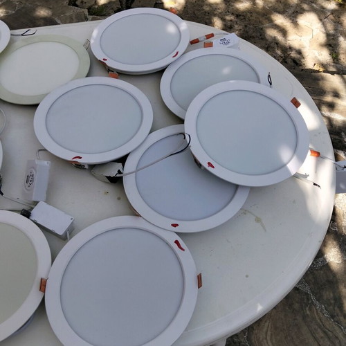Led ceiling lamps used, pack of 17, 25W and 35W