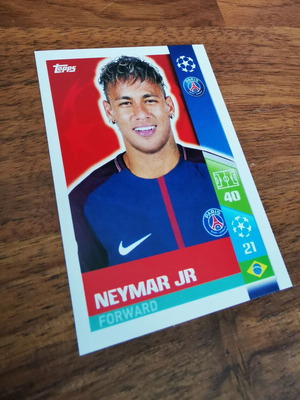 Neymar Jr Topps UEFA Champions League 2017/18 #266 PSG ποδοσφαιρική κάρτα καινούργια