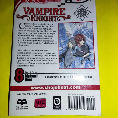 Vampire Knight Volume 8 new, English