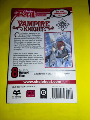 Vampire Knight Volume 8 new, English
