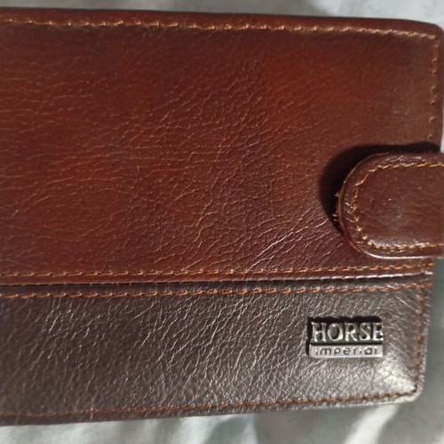 Vera Pelle wallets used, pack of 2, brown and purple