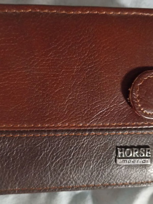 Vera Pelle wallets used, pack of 2, brown and purple