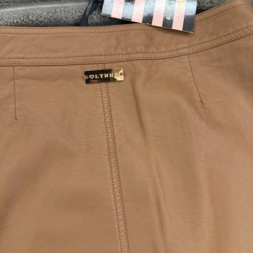 Leather mini skirt new Lynne with zipper