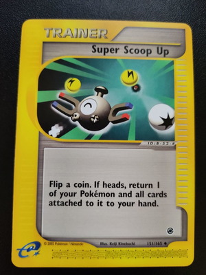 Trainer Super Scoop Up 151/165 μεταχειρισμένο από Expedition Base Set 2002